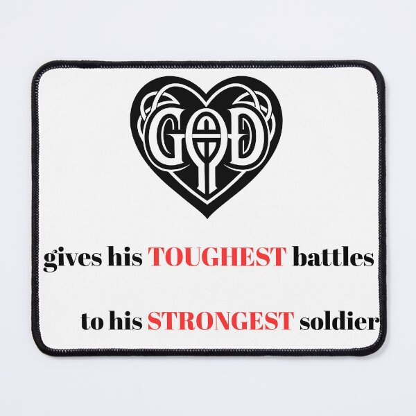 Item preview, God’s Strongest Soldiers – Inspirational Faith Quote Design designed and sold by XyoticStudios.