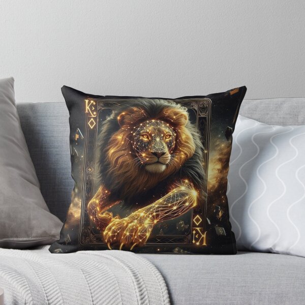 Item preview, The Diamond King: Lion of Light and Shadow designed and sold by The Digital Compass.