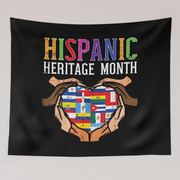 Item preview, Latino Countries Flag Hear	 Hispanic Heritage Month 		 designed and sold by smsihikcaw1.