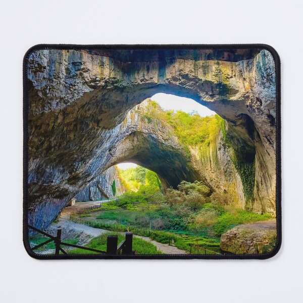 Item preview, Majestic Cave Arches with Sunlit Path designed and sold by Aurora Prints.