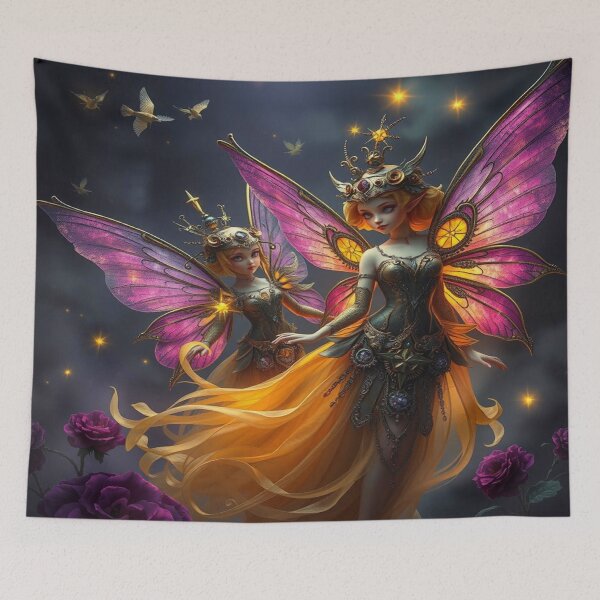 Item preview, Fairy Queens in Starry Bloom – Magic, elegance & floating under a sky full of wonder designed and sold by FotoworldEdel.