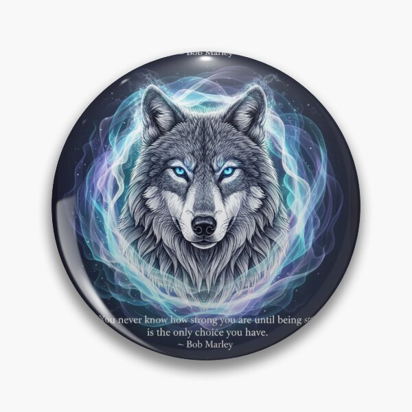 Item preview, The Auric Wolf: Marley's Resilience designed and sold by CleverCulture.
