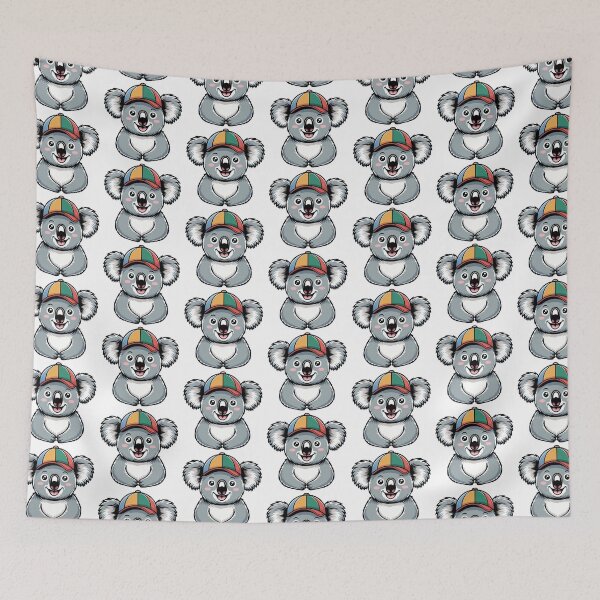 Item preview, Cute Cartoon Koala with Colorful Cap – Adorable Vector Animal Illustration designed and sold by Royalsticker.