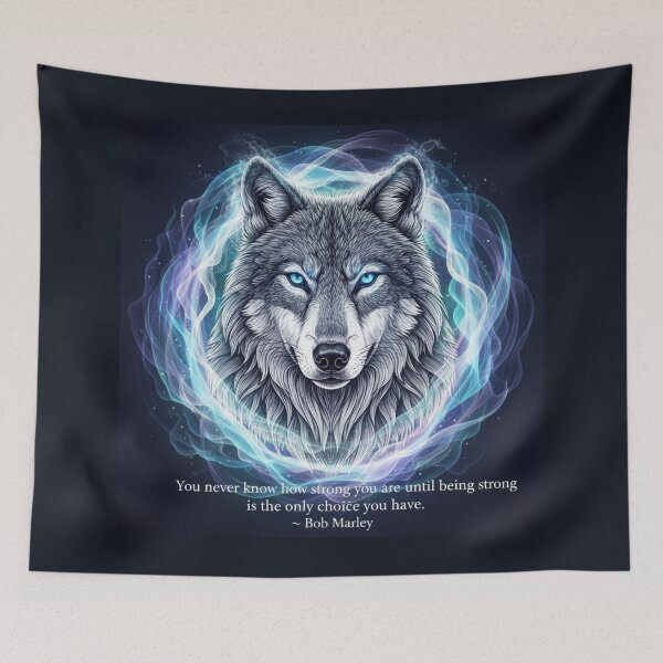 Item preview, The Auric Wolf: Marley's Resilience designed and sold by CleverCulture.