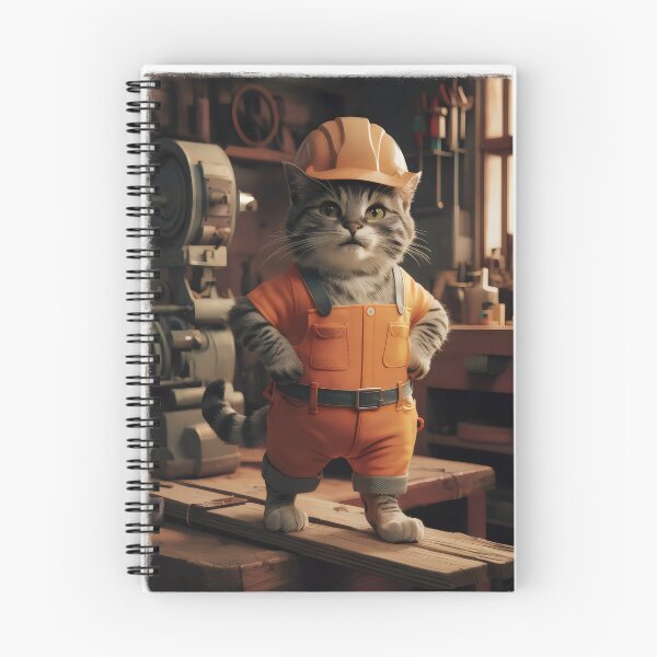 Item preview, Worker cat. designed and sold by MyHappyArtShop.