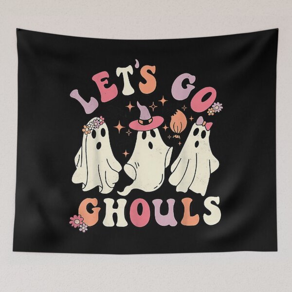 Item preview, Let's Go Ghouls Halloween Ghost Outfit Costume Retro Groovy 		 designed and sold by sgwralifmy31.