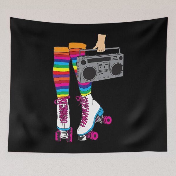 Item preview, Retro Rollerskates Funny 80's Roller Disco Skating 	 	 		 designed and sold by smsihikcaw1.