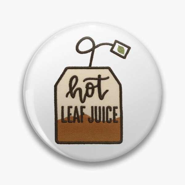 Item preview, Hot Leaf Juice comforting brew fire nation avatar tea wisdom embroidery  designed and sold by SkeletonsDanger.