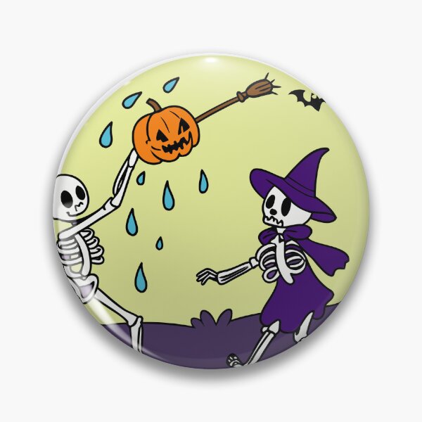 Item preview, Dancing Skeletons Pumpkins Illustration designed and sold by AL AMIN.