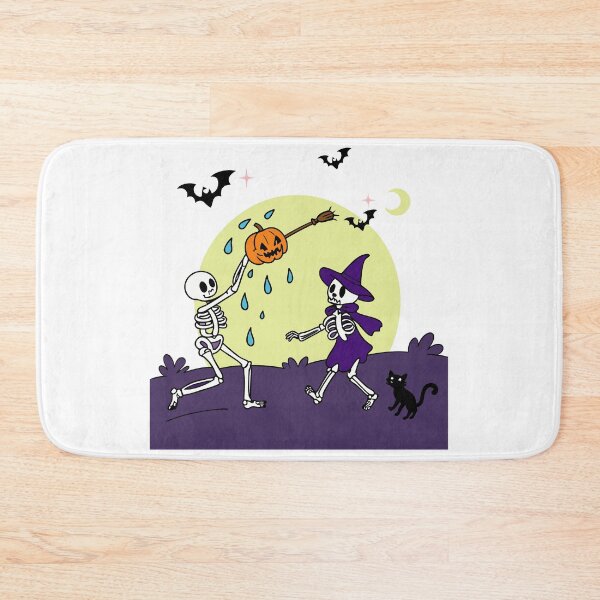 Item preview, Dancing Skeletons Pumpkins Illustration designed and sold by AL AMIN.