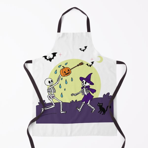 Item preview, Dancing Skeletons Pumpkins Illustration designed and sold by AL AMIN.
