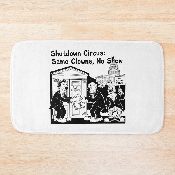 Item preview, Satirical Illustration of U.S. Congress Shutdown as a Circus Act designed and sold by SplashTastic.