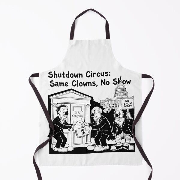 Item preview, Satirical Illustration of U.S. Congress Shutdown as a Circus Act designed and sold by SplashTastic.