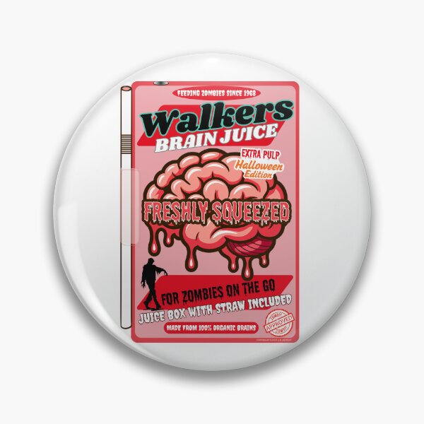 Item preview, Funny Horror | Walkers Brain Juice Freshly Squeezed for Zombies Halloween Edition 100% Organic Brains Zombie Approved Since 1968 designed and sold by theflandonian.