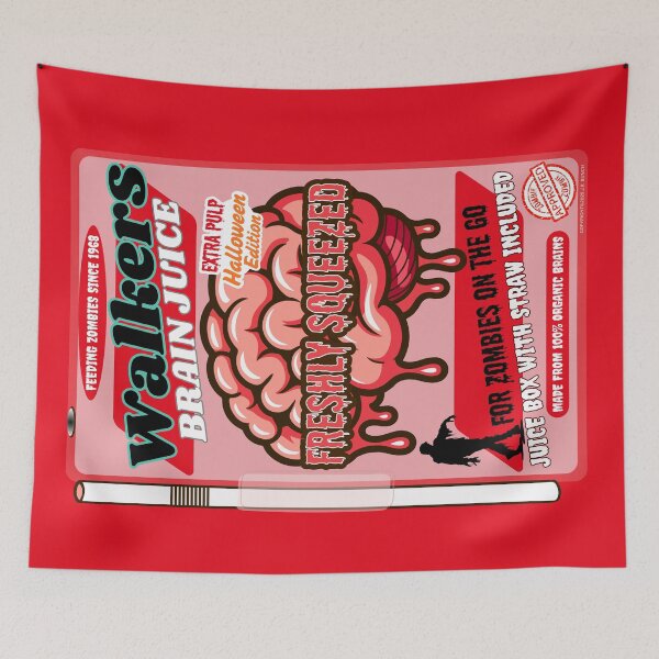 Item preview, Funny Horror | Walkers Brain Juice Freshly Squeezed for Zombies Halloween Edition 100% Organic Brains Zombie Approved Since 1968 designed and sold by theflandonian.