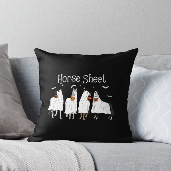 Item preview, Horse Sheet Halloween Ghost Horse Equestrian Farmer 	s Pullover 		 designed and sold by ykiusqne69.