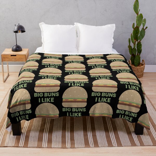 Item preview, I Like Big Buns - Funny Burger Pun Food Humor designed and sold by Shape Snip Studio.
