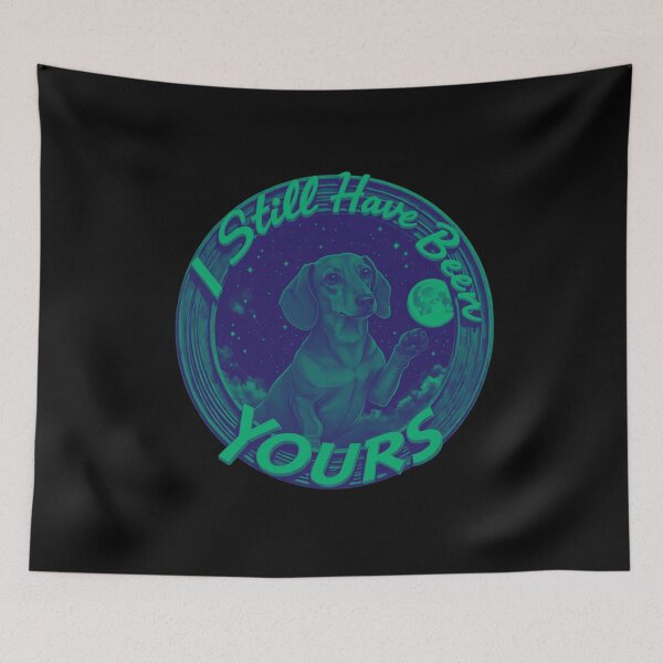 Item preview, Dachshund Under Moonlight With Loving Quote designed and sold by e-camelleone.