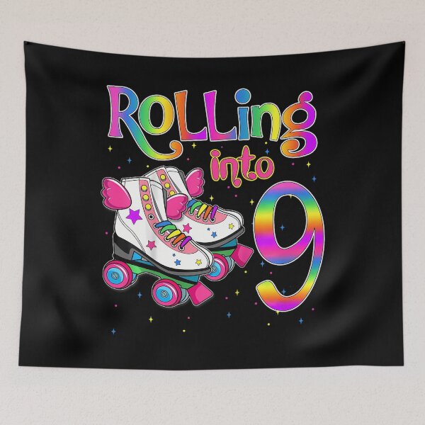 Item preview, Kids Rolling Into 9 years Let's Roll I'm Turning 9 Roller Skate 		 designed and sold by hkegdkrfr12.
