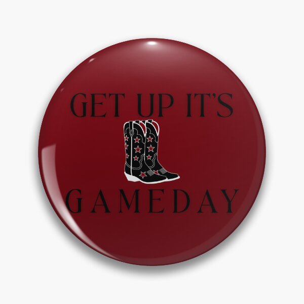 Item preview, South Carolina Gameday Football Pin Button designed and sold by Kickoff Buttons.