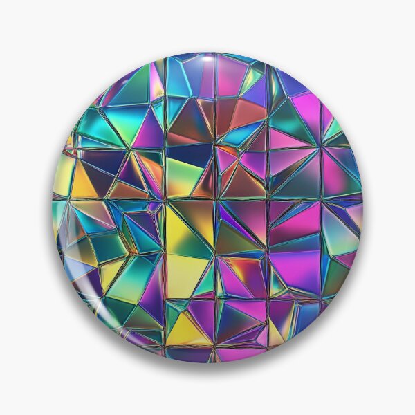 Item preview, Holographic Prismatic Tiles - Iridescent Reflections designed and sold by MidArtForge.