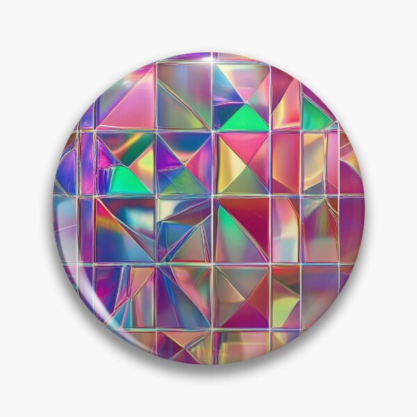 Item preview, Holographic Prismatic Tiles - Iridescent Reflections designed and sold by MidArtForge.