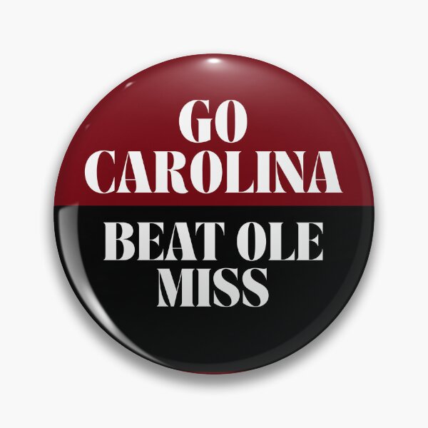 Item preview, South Carolina Gameday Football Pin Button designed and sold by Kickoff Buttons.