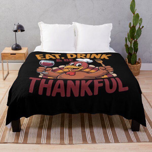 Item preview, Happy Thanksgiving Turkey Wine Funny Design designed and sold by WikaKowalczyk.