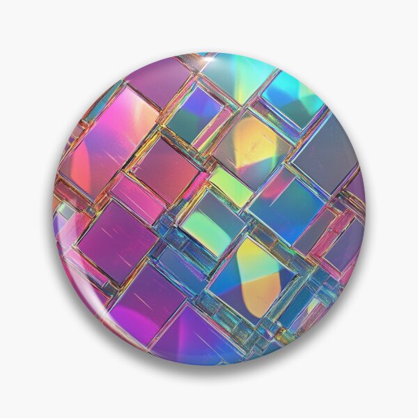 Item preview, Holographic Prismatic Tiles - Iridescent Reflections designed and sold by MidArtForge.