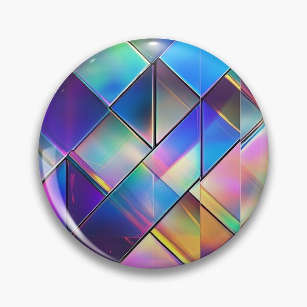 Item preview, Holographic Prismatic Tiles - Iridescent Reflections designed and sold by MidArtForge.
