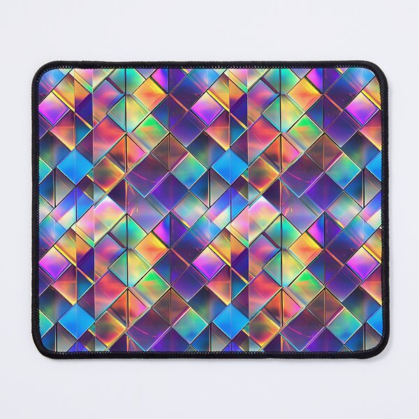 Item preview, Holographic Prismatic Tiles - Iridescent Reflections designed and sold by MidArtForge.