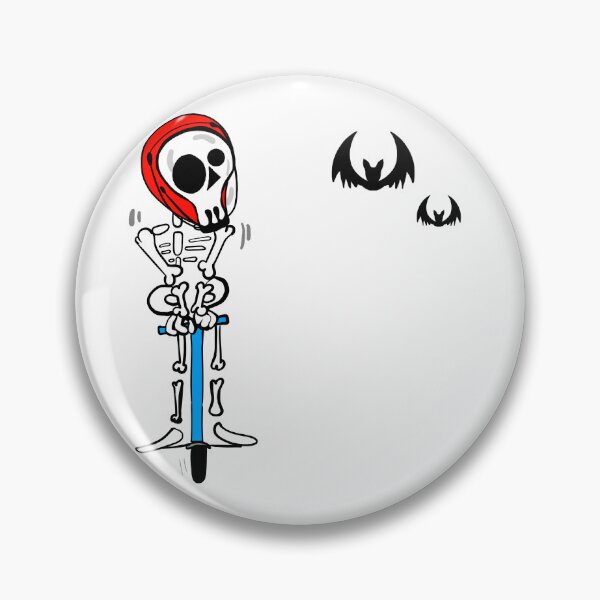 Item preview, Halloween doodle cartoon minimal of a ghost skeleton riding a scooter designed and sold by nongsao4.