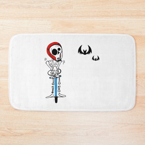 Item preview, Halloween doodle cartoon minimal of a ghost skeleton riding a scooter designed and sold by nongsao4.