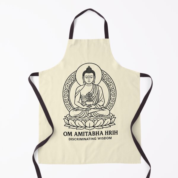 Item preview, Amitabha Buddha Line Art – Om Amitabha Hrih Discriminating Wisdom designed and sold by Loving Nature Gifts.
