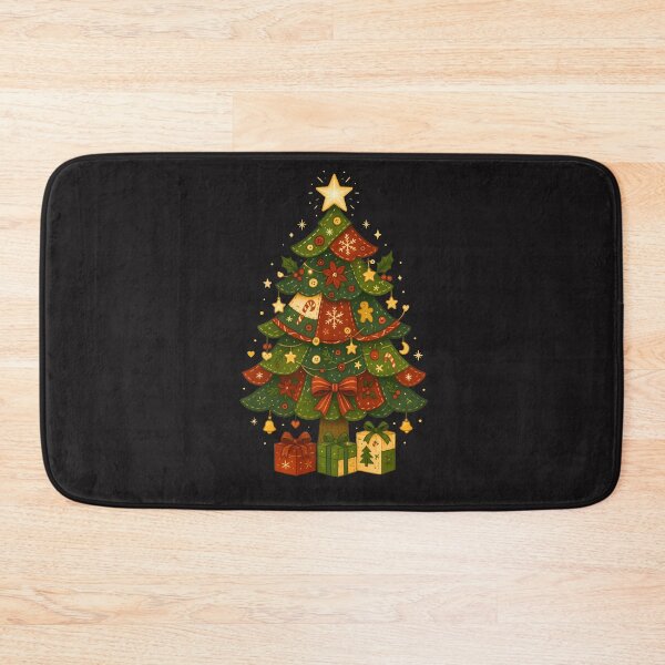 Item preview, Patchwork Christmas Tree Holiday Design designed and sold by JerdbordinShop.