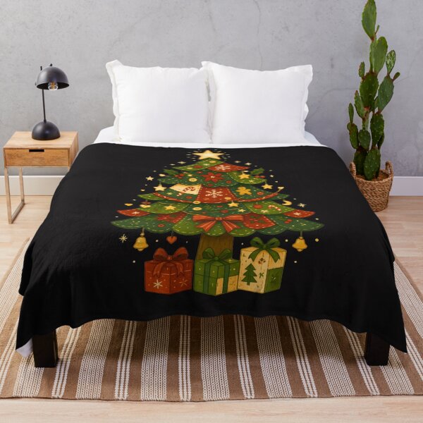 Item preview, Patchwork Christmas Tree Holiday Design designed and sold by JerdbordinShop.