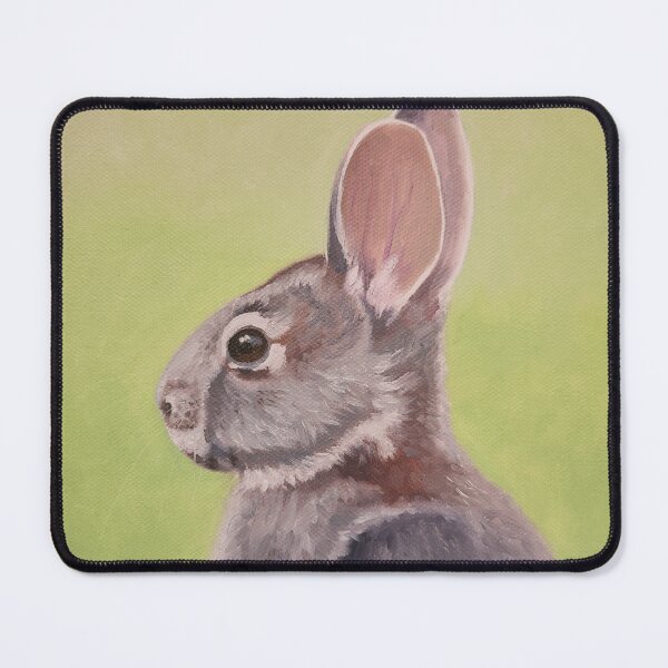 Item preview, Eastern Cottontail Portrait painting designed and sold by Emily Bickell.