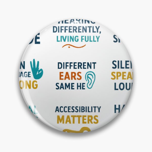 Item preview, Deaf Pride Sticker Pack – Hearing Awareness & Sign Language Quotes designed and sold by Al-Ziyyel Studio✨.