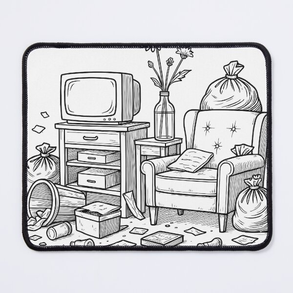 Item preview, illustrate themes of waste or clearance designed and sold by Ariadna de Raadt.