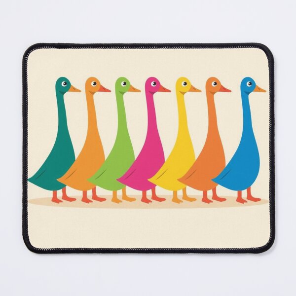 Item preview, Minimalist abstract Geese multi coloured art designed and sold by Boho Art by Rebecca.