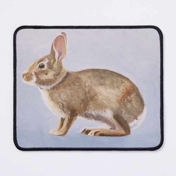 Item preview, Eastern Cottontail Alert painting designed and sold by Emily Bickell.
