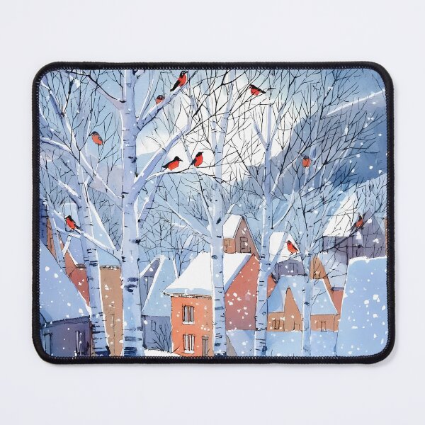 Item preview, winter postcard, nature and village designed and sold by Ariadna de Raadt.