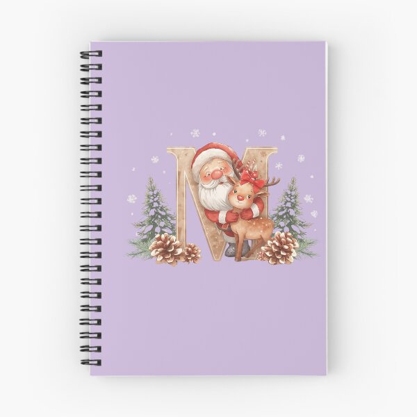 Item preview, Santa & Reindeer Monogram Letter M – Whimsical Personalized Christmas Holiday Alphabet Design designed and sold by AmenAlways.
