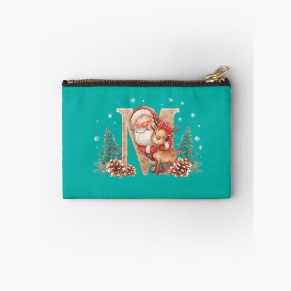 Item preview, Santa & Reindeer Monogram Letter M – Whimsical Personalized Christmas Holiday Alphabet Design designed and sold by AmenAlways.