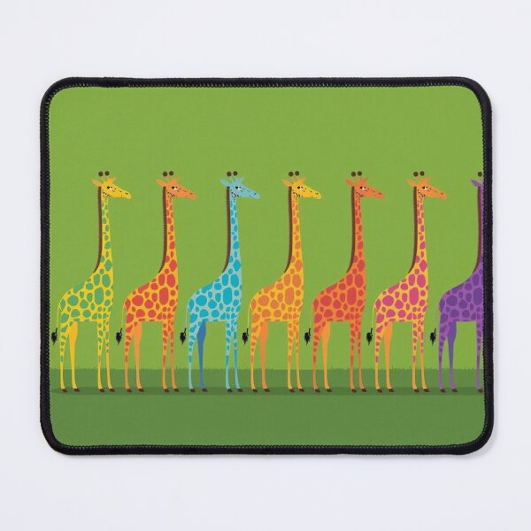 Item preview, Minimalist abstract Giraffes multi coloured art designed and sold by Boho Art by Rebecca.