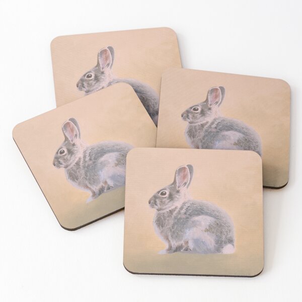 Item preview, Eastern Cottontail At Rest painting designed and sold by Emily Bickell.
