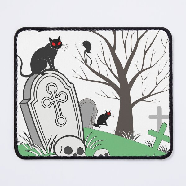 Item preview, Creepy Black Cats Illustration designed and sold by AL AMIN.