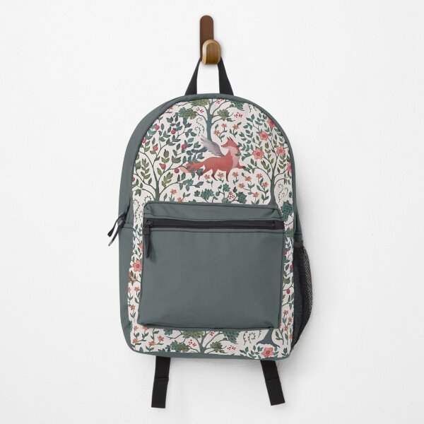 Item preview, Light watercolor enchanted fox garden botanical on cream designed and sold by adenaJ.