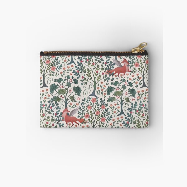Item preview, Light watercolor enchanted fox garden botanical on cream designed and sold by adenaJ.