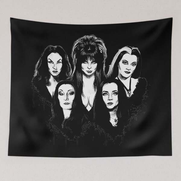 Item preview, Addams Family Goth Queens - Elvira, Vampira, Lily, Morticia designed and sold by thelmafuentes.